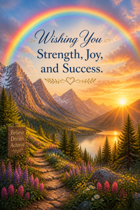 Wishing You Strength, Joy, and Success