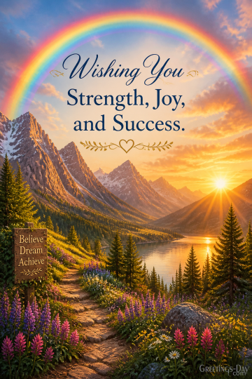 Wishing You Strength, Joy, and Success