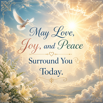 May Love, Joy, and Peace Surround You Today