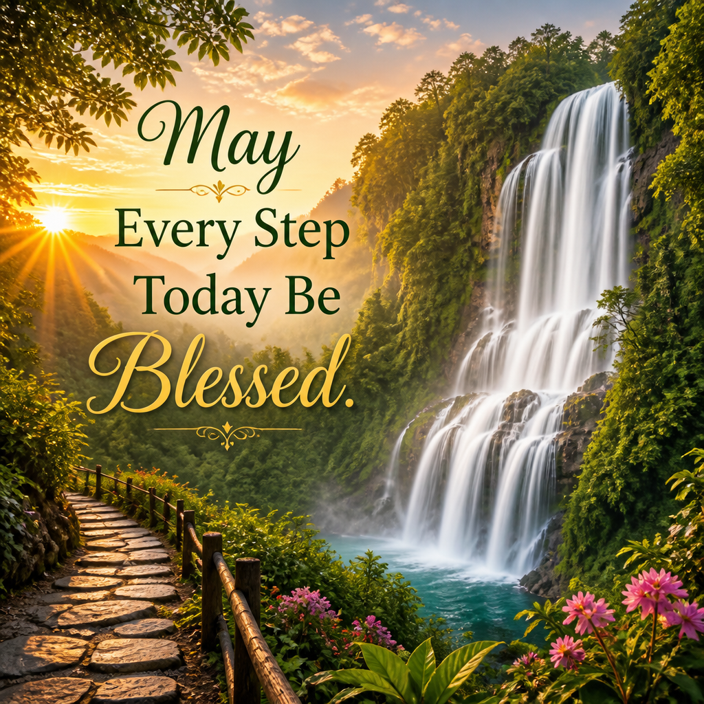 May Every Step Today Be Blessed
