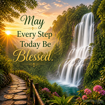 May Every Step Today Be Blessed