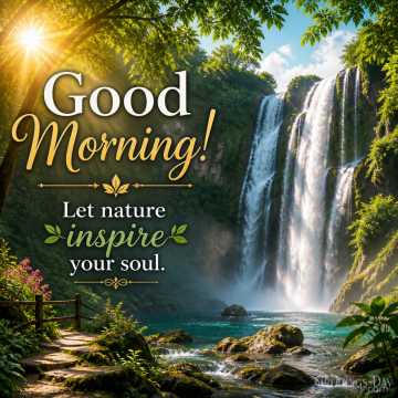 Good Morning! Let Nature Inspire Your Soul