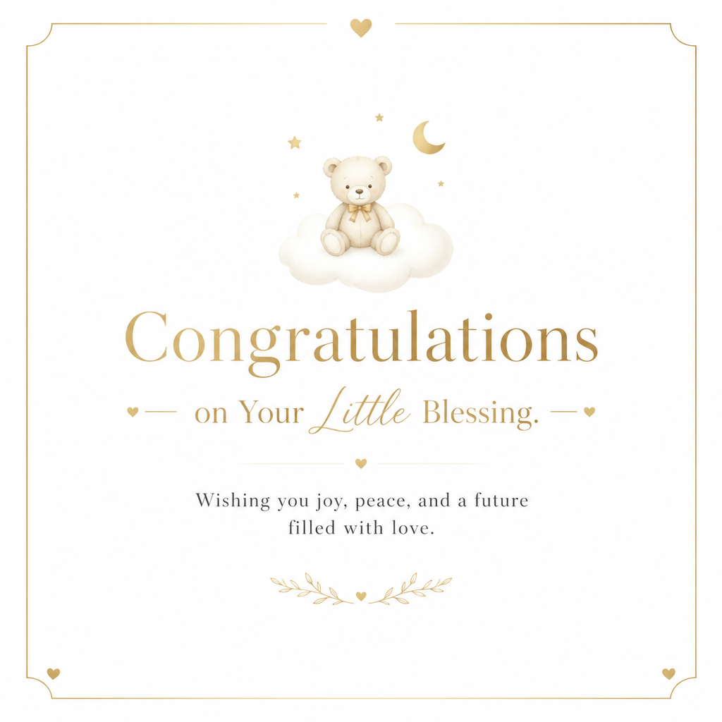 May Your Baby Bring Endless Blessings