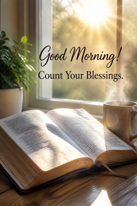 Good Morning! Count Your Blessings