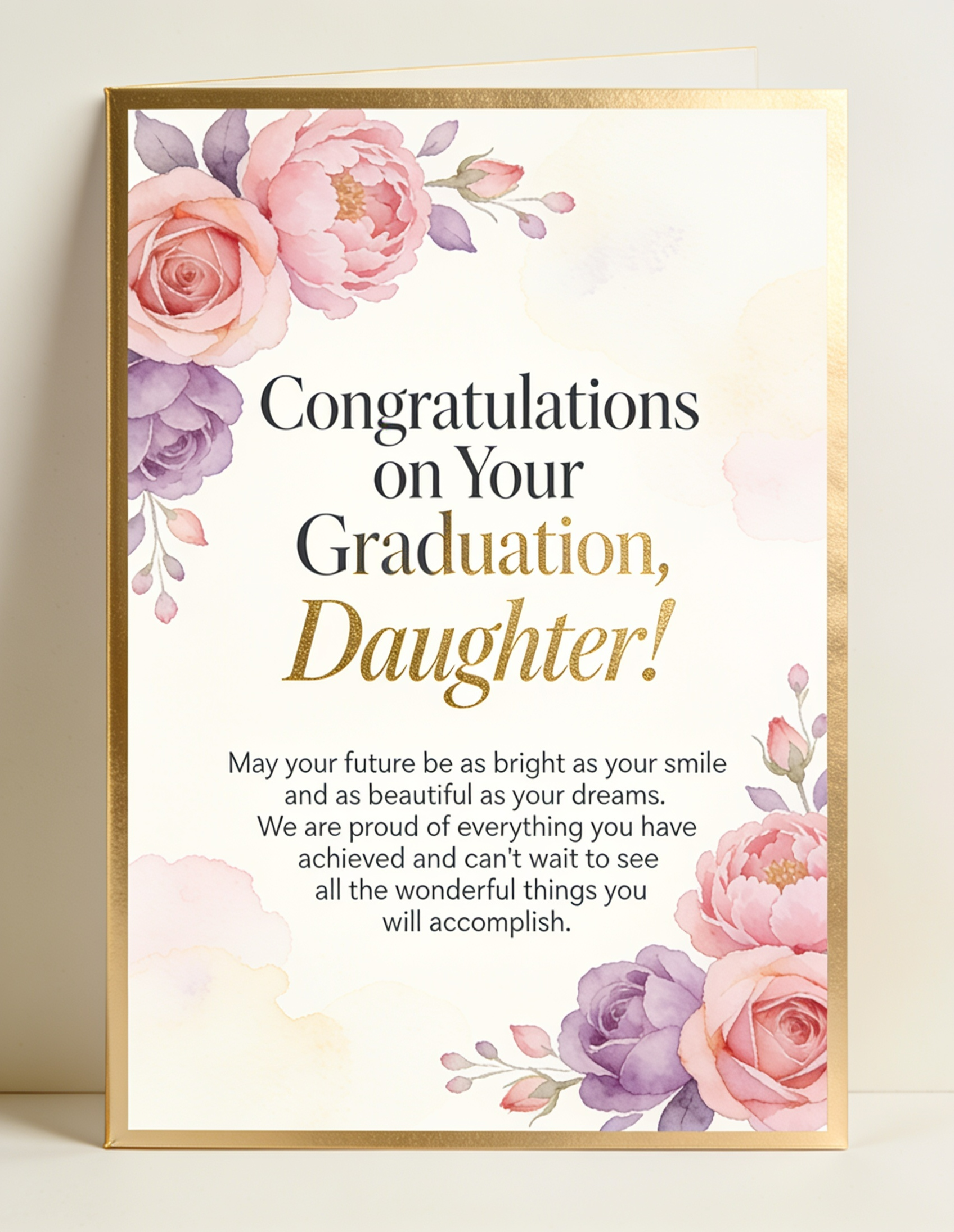 Congratulations and Best Wishes