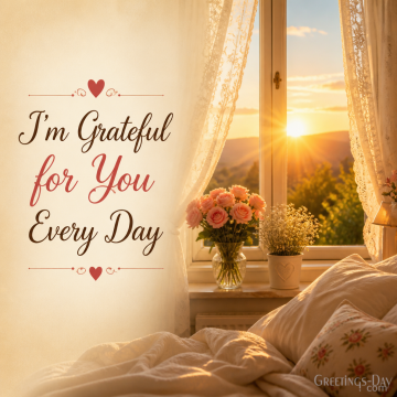 I’m Grateful for You Every Day