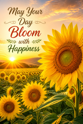 May Your Day Bloom with Happiness
