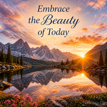Embrace the Beauty of Today