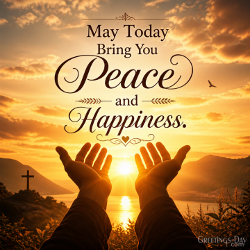 May Today Bring You Peace and Happiness
