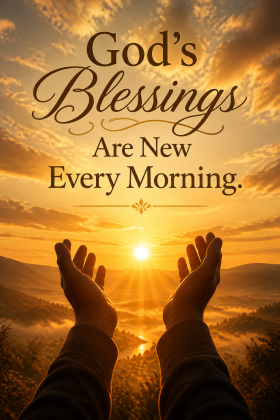 God’s Blessings Are New Every Morning