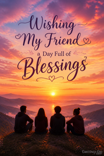 Wishing My Friend a Day Full of Blessings