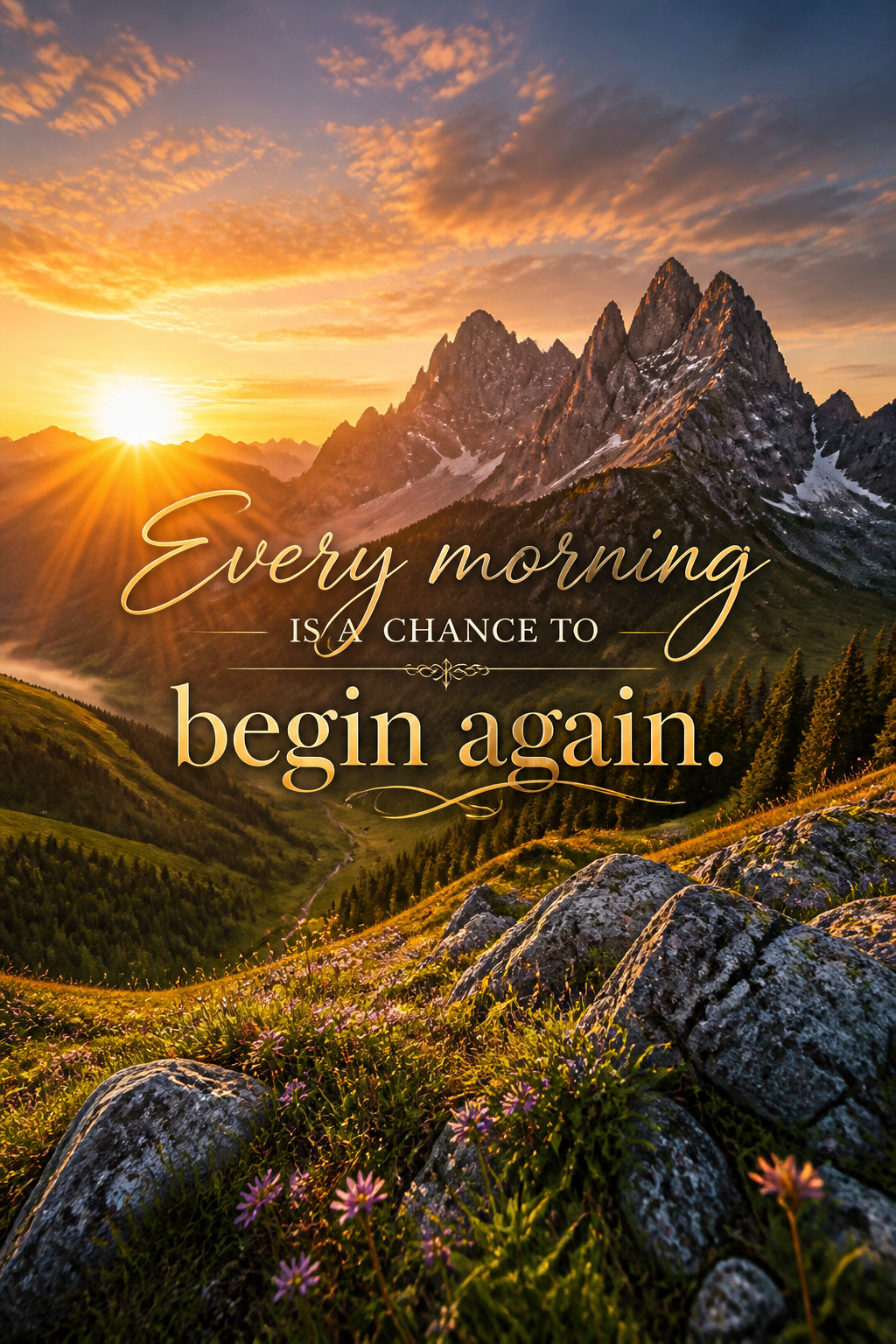 Every Morning Is a Chance to Begin Again