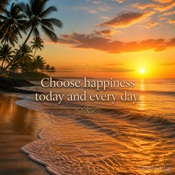 Choose Happiness Today and Every Day