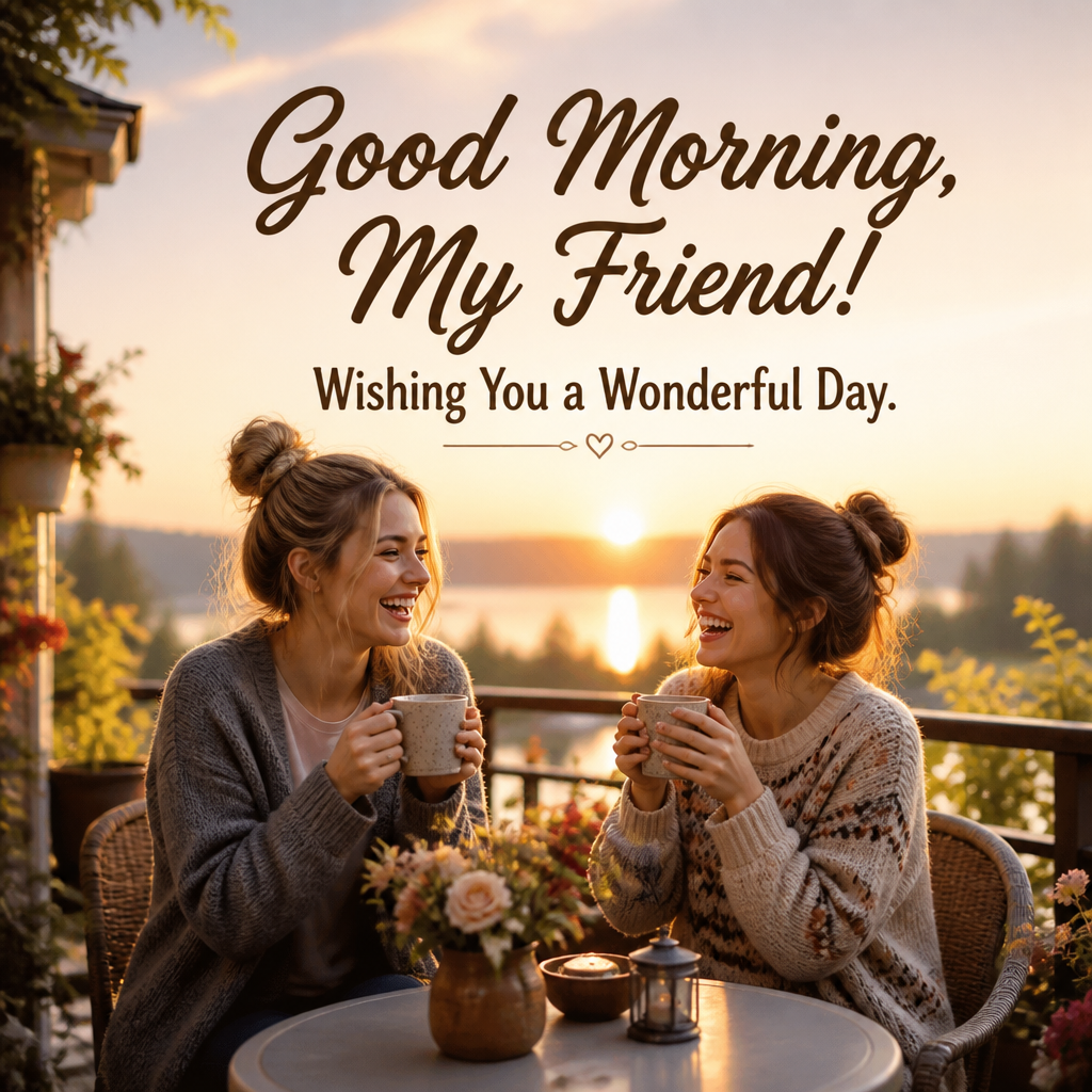 Good Morning, My Friend! Wishing You a Wonderful Day