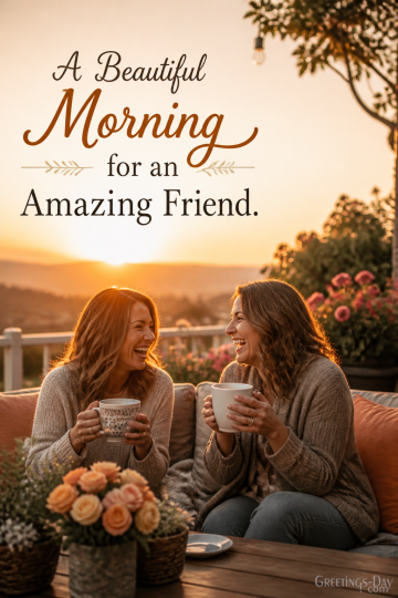 A Beautiful Morning for an Amazing Friend