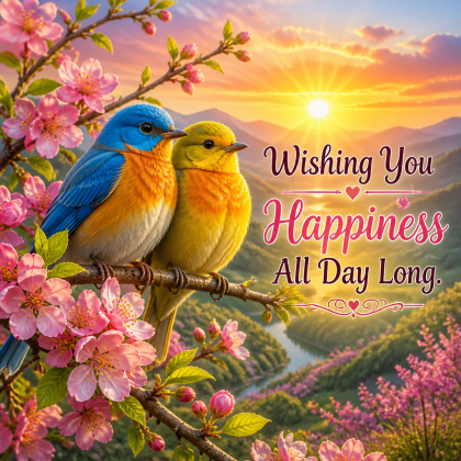 Wishing You Happiness All Day Long