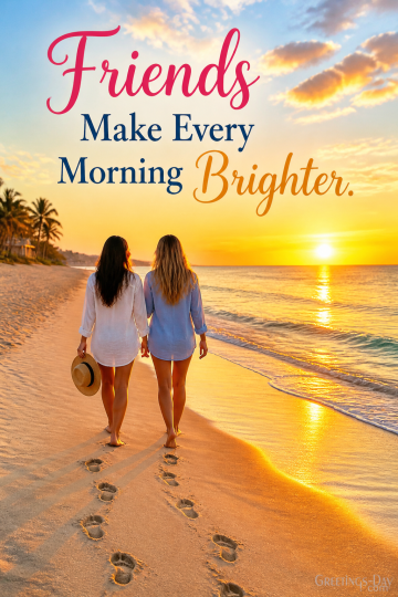 Friends Make Every Morning Brighter