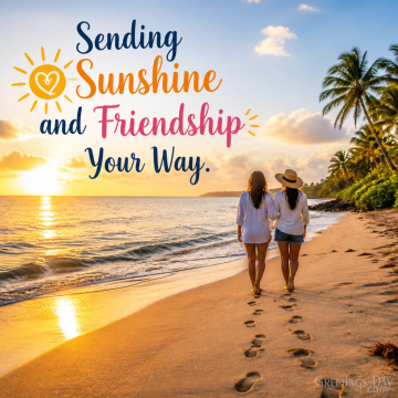 Sending Sunshine and Friendship Your Way
