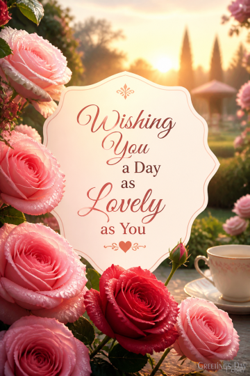 Wishing You a Day as Lovely as You