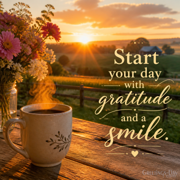 Start Your Day with Gratitude and a Smile