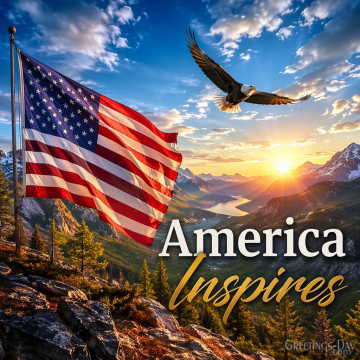 America Inspires | A Beautiful Patriotic Landscape