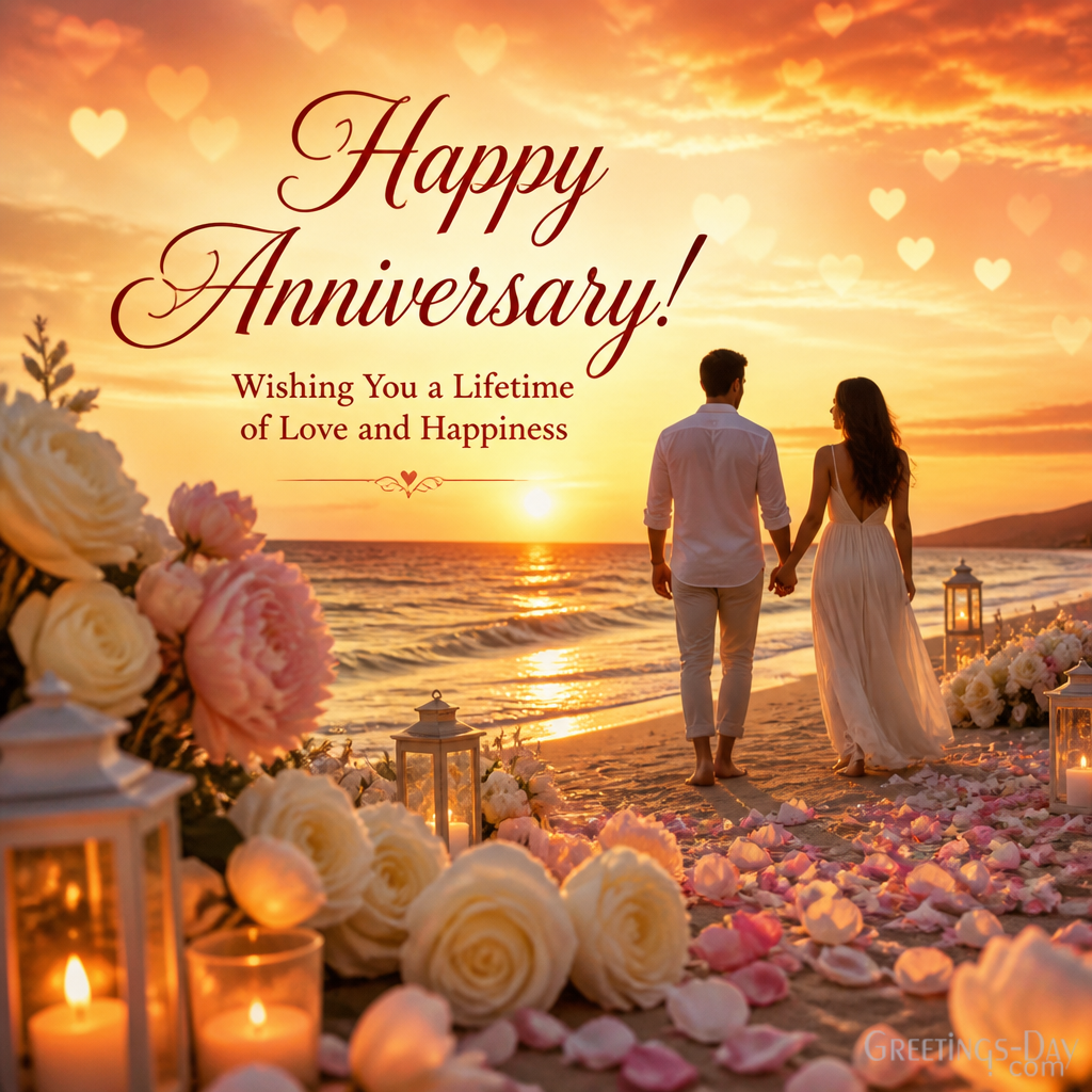 Happy Anniversary! Wishing You a Lifetime of Love and Happiness