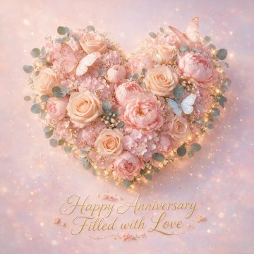 Happy Anniversary Filled with Love