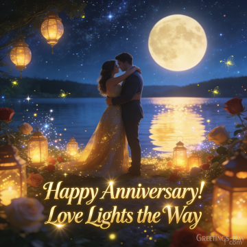 Happy Anniversary! Love Lights the Way