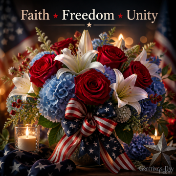 Faith • Freedom • Unity | Inspirational Patriotic Wishes