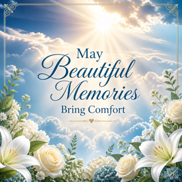May Beautiful Memories Bring Comfort