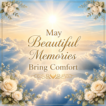 May Beautiful Memories Bring Comfort