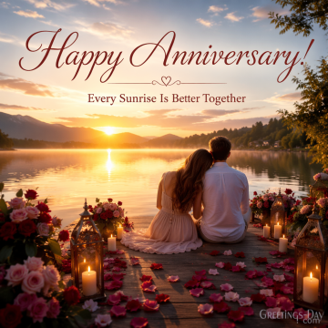 Happy Anniversary! Every Sunrise Is Better Together