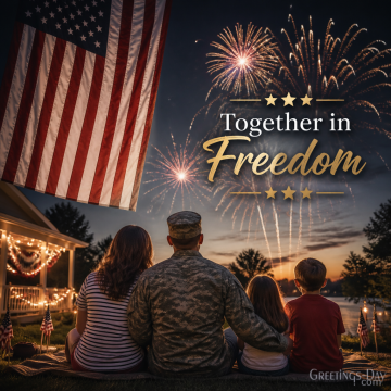 Together in Freedom | Independence Day Military Wishes