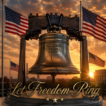 Let Freedom Ring | Liberty Bell Patriotic Image