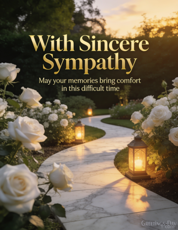 With Sincere Sympathy