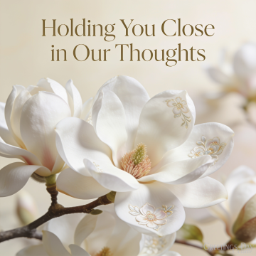 Holding You Close in Our Thoughts