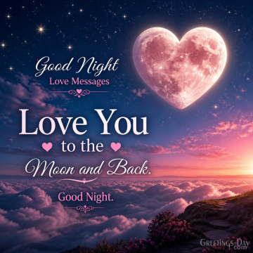 Love You to the Moon and Back. Good Night