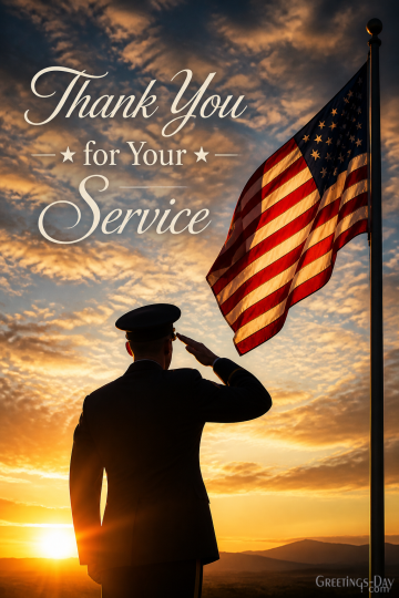 Thank You for Your Service | Happy Fourth of July