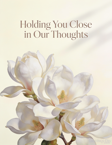 Holding You Close in Our Thoughts