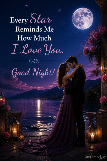 Every Star Reminds Me How Much I Love You. Good Night!