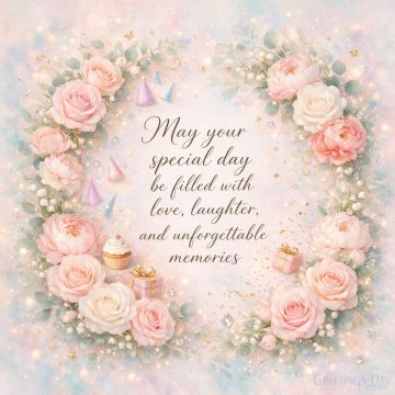 Happy Birthday! May Your Special Day Be Filled with Love, Laughter, and Unforgettable Memories