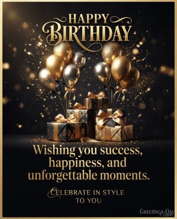 Celebrate Your Birthday – Wishing You Success, Happiness, and Unforgettable Moments