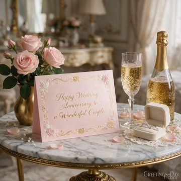 Happy Wedding Anniversary to a Wonderful Couple