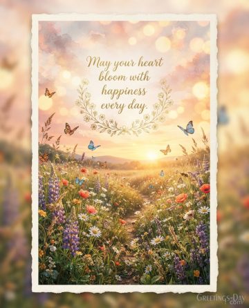 Birthday Blessings – May Your Heart Bloom with Happiness Every Day
