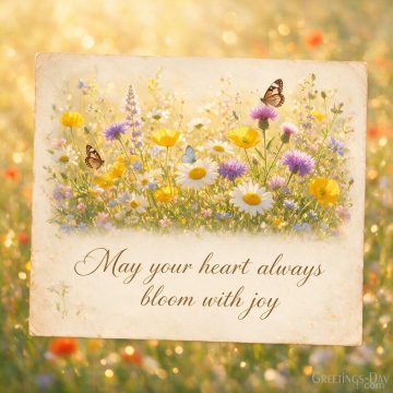 Celebrate Today – May Your Heart Always Bloom with Joy