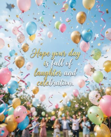 Happy Birthday Wishes – Hope Your Day Is Full of Laughter and Celebration