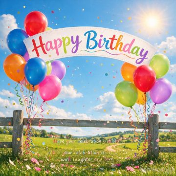 Happy Birthday – Hope Your Celebration Is Filled with Laughter and Love