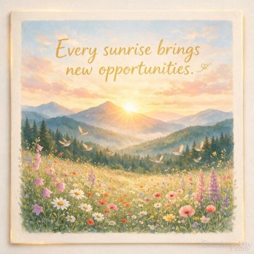 Birthday Blessings – Every Sunrise Brings New Opportunities