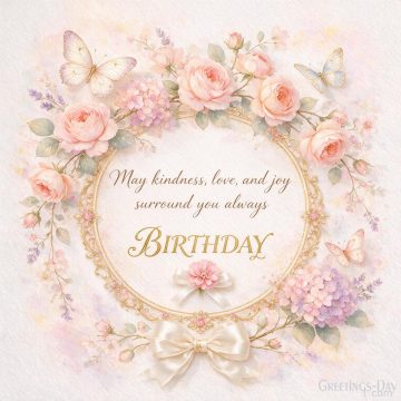 Happy Birthday – May Kindness, Love, and Joy Surround You Always
