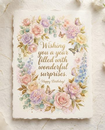 Beautiful Birthday Wishes – Wishing You a Year Filled with Wonderful Surprises